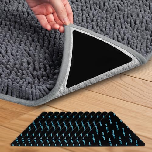 12-Piece Non-Slip Rug Gripper Pads for Hardwood Floors and Tiles