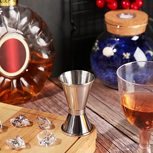 Amyhill 18 Pcs Double 1/2 & 1 oz Stainless Steel Cocktail Jiggers for Bartenders