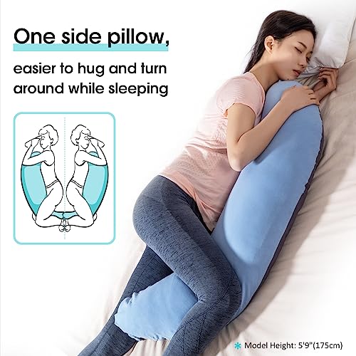 39" C Shaped Body Pillow for Side Sleepers - Anxiety Relief & Comfort