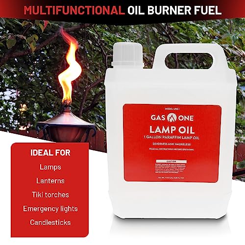 Clear Liquid Paraffin Lamp Oil – 1 Gallon Odorless Smokeless Lantern Fuel