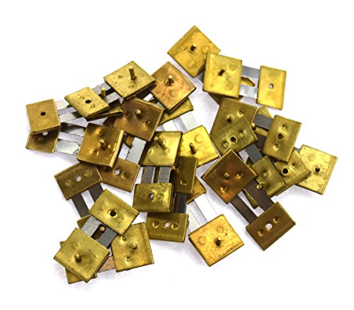 10-Pack Assorted Brass Pendulum Suspension Springs for Mantel Clocks
