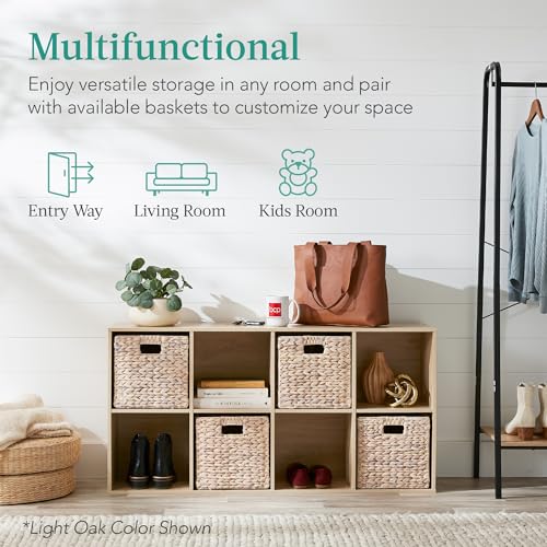 8-Cube Storage Organizer & Display Shelf Bookcase - 11in Opening, White