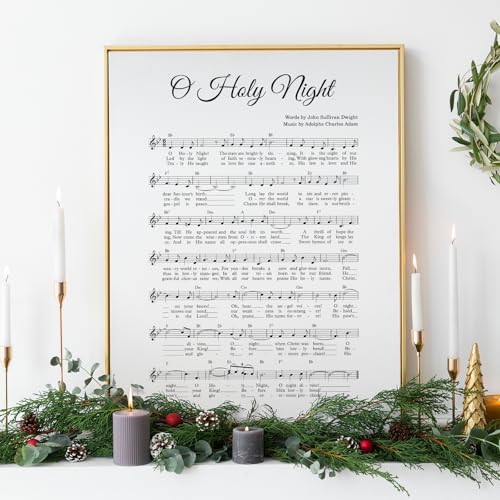 O Holy Night Christmas Wall Art Print 11x14 – JarThenaAMCS Unframed Minimalist Hall Decor