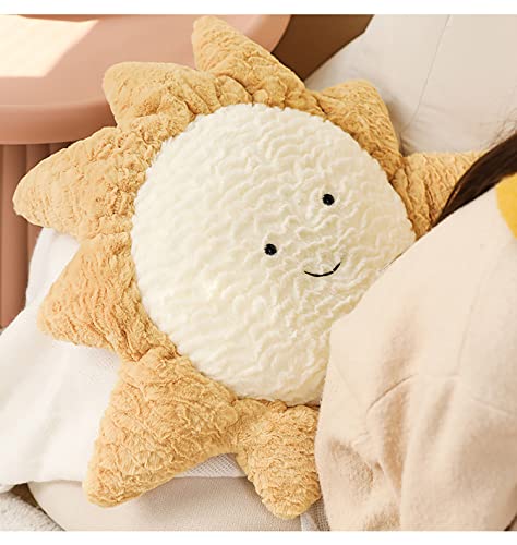 Moon and Star Decorative Lumbar Pillow - Soft Plush Cushion