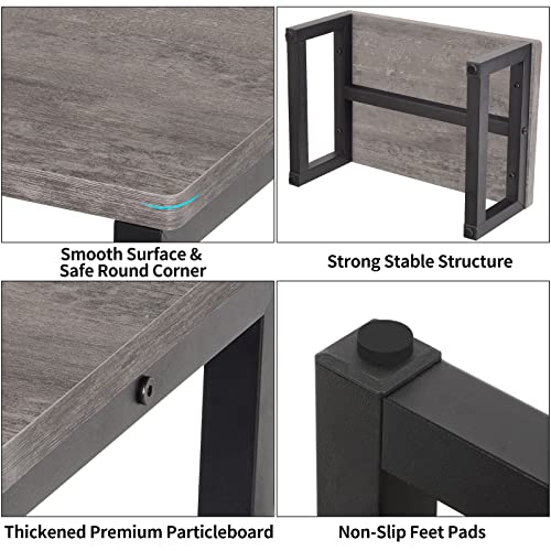 Wooden Step Stool for Adults and Kids, Heavy Duty 350lb Capacity Foot Stool