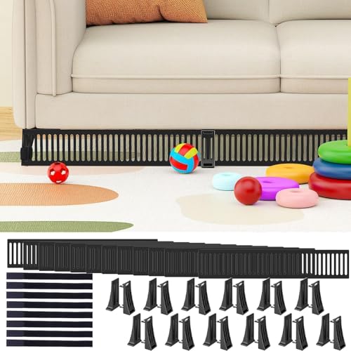 Under Couch Blocker for Pets & Toys, 3.2-Inch Tall Gap Guard (12 Pack)