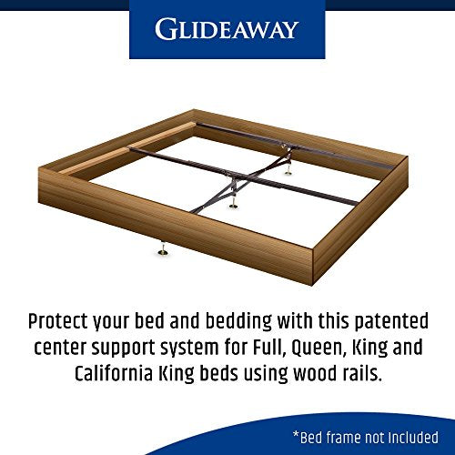 Heavy-Duty Steel Bed Frame Center Support System with Adjustable Legs