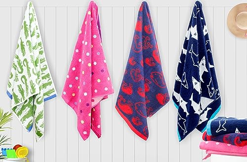 ORIGINAL KIDS 6-Piece 100% Cotton Towel Set - Soft Kids Bathroom Towels