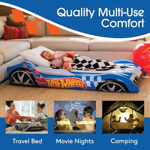 Kids Inflatable Air Mattress - Portable Blow Up Bed for Sleepovers & Travel