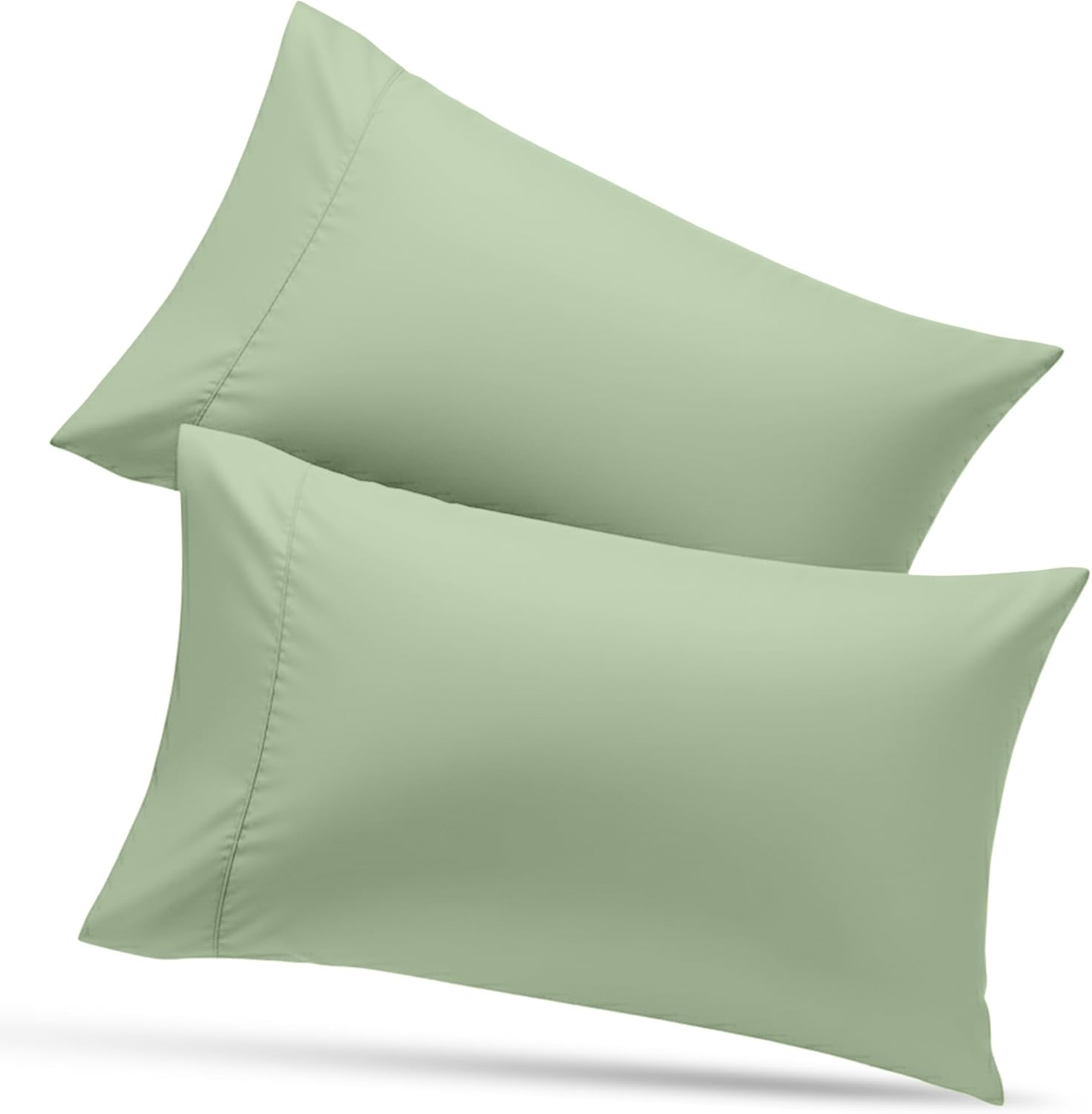 Utopia Bedding Pillow Cases | Soft Brushed Microfiber 2-Pack - Oeko-TEX Certified, 20x26 Inches (Sage)