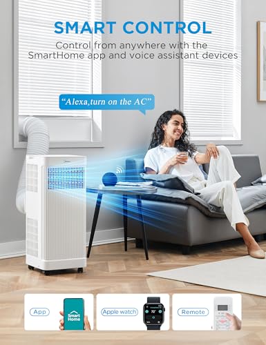 Portable Air Conditioner 8500 BTU with Smart App and Remote Control