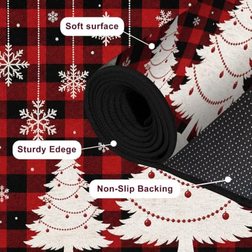 Christmas 5' x 7' Washable Non-Slip Living Room Rug - CERYUEE