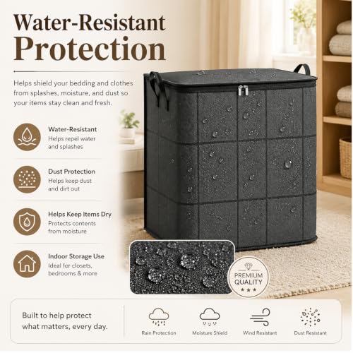 Extra Large Moving Storage Bag with Zipper and Reinforced Handles