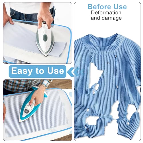3-Piece Ironing Mesh Pressing Cloth Set - Protective Heat Shield for Fabrics