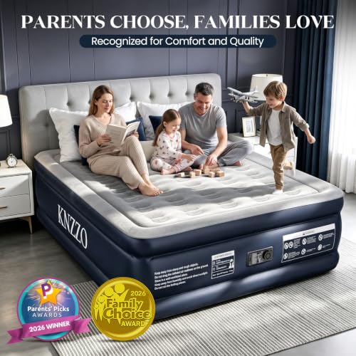 Queen Air Mattress with Built-In Pump - 18 Inch Raised Inflatable Bed