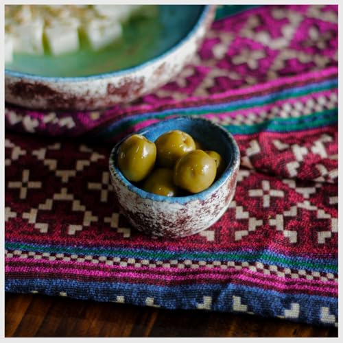 Handmade Ceramic Pinch Bowls, 1.5-Inch Spice Prep Bowls (Set of 6)