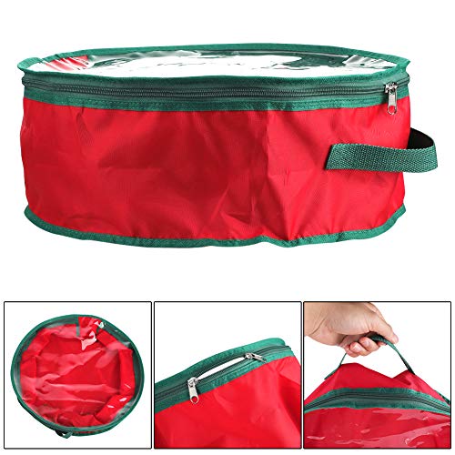 16-Inch Christmas Wreath Storage Bag 2-Pack Heavy Duty Holiday Organizer
