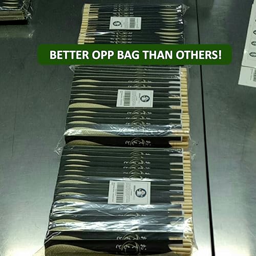 Albino Monkey Disposable Bamboo Chopsticks Long Paper Sleeve 200 Pairs for Sushi & Asian Cuisine