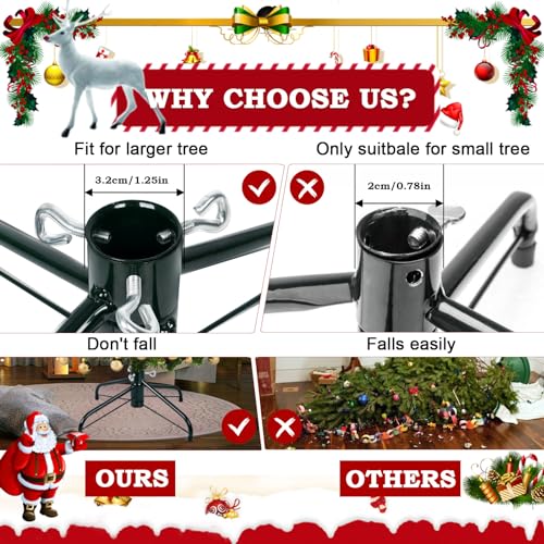 Heavy-Duty Folding Christmas Tree Stand Base for 2-7 FT Artificial Trees