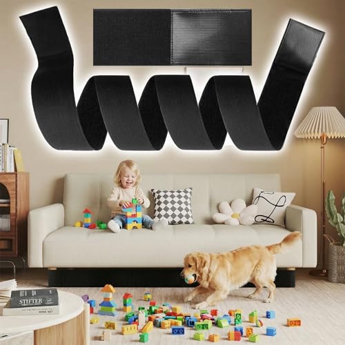 Under Couch Blocker for Pets & Toys - Adjustable Elastic Gap Guard (3" x 132")