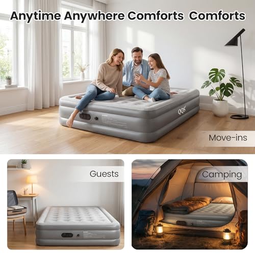 Twin Air Mattress with Built-In Pump - 18" Raised Heavy Duty Inflatable Bed