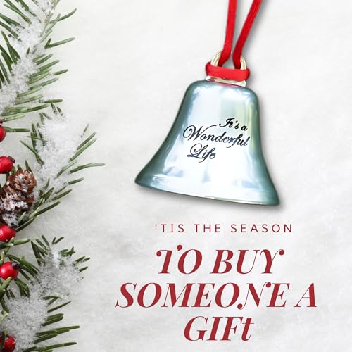 Steel Christmas Bell Ornament - It's a Wonderful Life Holiday Keepsake