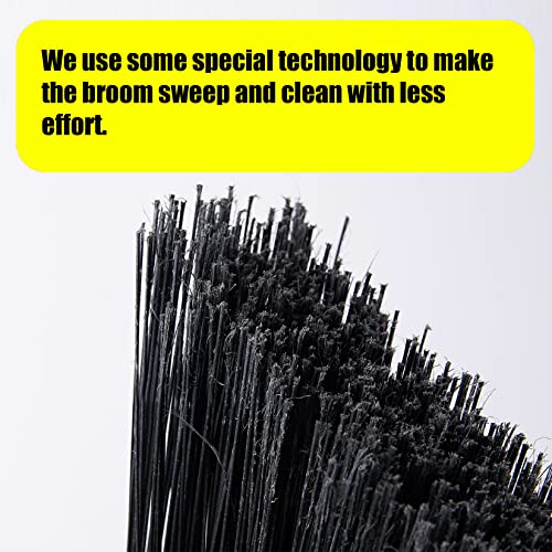 Heavy-Duty Commercial Outdoor Broom - 54-Inch Long Handle, 13-Inch Head