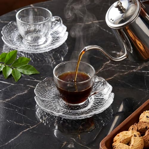 10 Pack Small Clear Glass Dessert Plates 4.7 Inch - Elegant Kitchenware