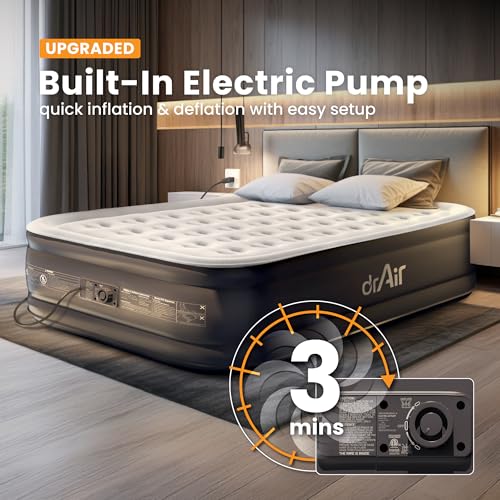 Queen Air Mattress with Built-in Pump - 18" Raised Inflatable Air Bed