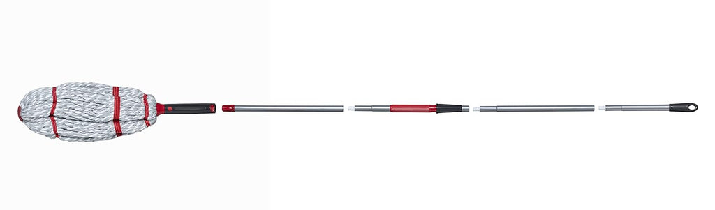 Rubbermaid Microfiber Twist Mop Kit - Machine Washable with 2 Refills | Lightweight & Safe for All Floor Types