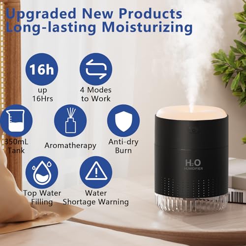 Small Plant Humidifier 500ml Indoor with Colorful Lights