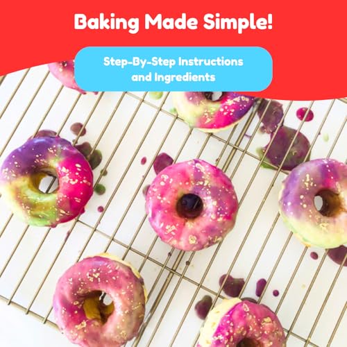 Gluten-Free Unicorn Donut Baking Kit for Kids with Silicone Pan