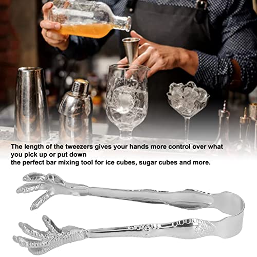 Stainless Steel Eagle Claw Ice Tongs for Bar & Party Food Serving