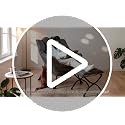 Modern Lazy Lounge Chair with Ottoman and Lumbar Pillow, Dark Grey