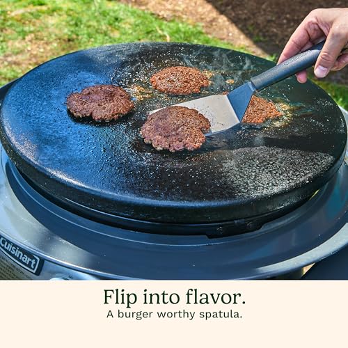 Cuisinart Smash Burger Kit, Cast Iron Press, Spatula, Seasoning Shaker and Patty Papers for Perfect Cookouts, Barbecues and Tailgates
