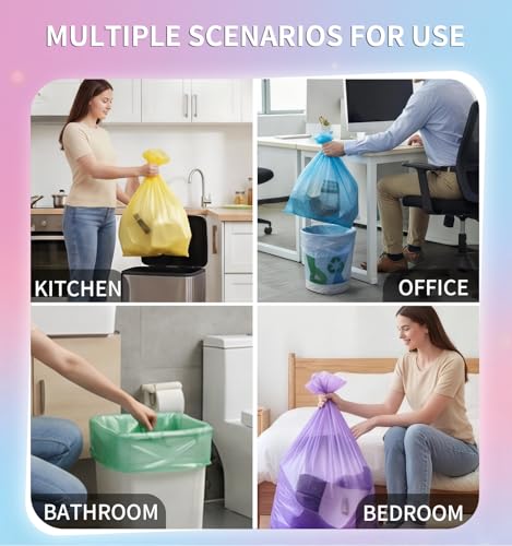 4 Gallon Small Trash Bags - Unscented Leakproof Can Liners (150 Count)