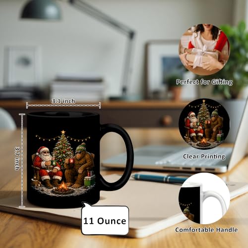 Funny Bigfoot Santa Christmas Mug 11 oz - DEQSX 12Child