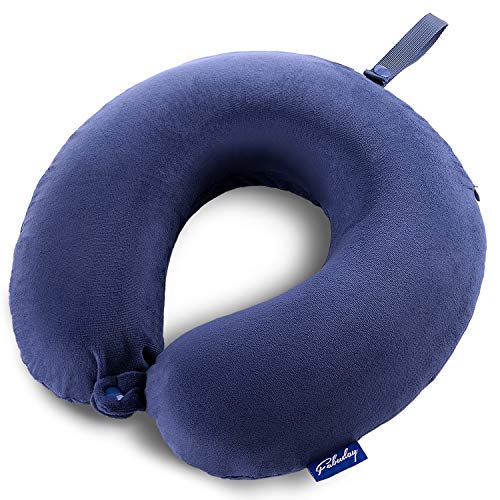 Memory Foam Travel Pillow - Neck Support for Airplane & Car