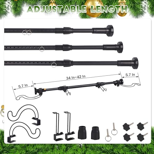 Adjustable Over-the-Door Garland & Wreath Hanger (34-42 In Frame Depths)