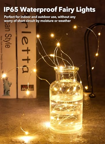 Minetom 6 Pack 7ft Battery Operated LED Fairy Lights Warm White