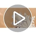 Seenelling Cream Velvet Christmas Tree Topper with LED Snowflake Projection - White