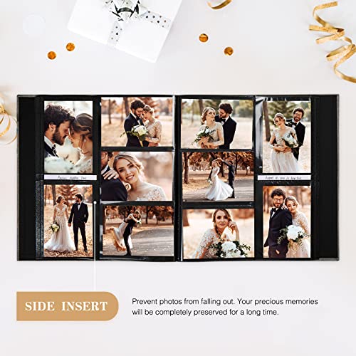 Large Capacity 4x6 Photo Album, 1000 Pockets, Gray Linen Cover