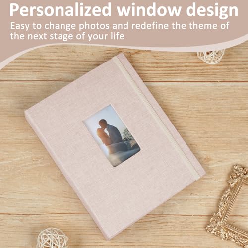2-Pack 2x3 Inch Mini Photo Album with Linen Cover and Window