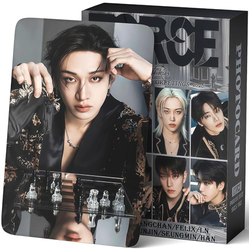 Kpop Idol Photocard Set 127 Piece Bundle with 55 Cards and 72 Stickers