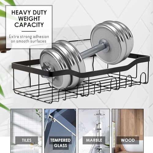 Clara Clark Christmas Bathroom Accessories Set - 11PC Complete Shower Caddy & Toilet Brush
