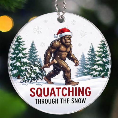 Bigfoot Ornament for Christmas Tree 3.94in - Hemeingest