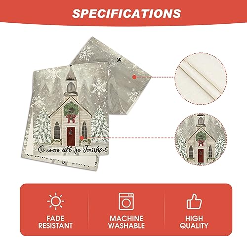 Artoid Mode 13x108 Inch Christmas Table Runner - Silver, 100% Polyester