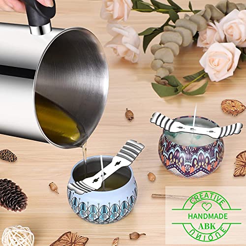 20 pcs Stainless Steel Candle Wick Holders for Candle Making
