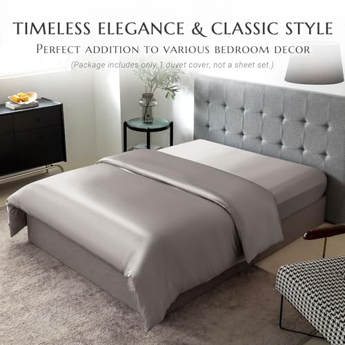 King Size Mulberry Silk Duvet Cover - Breathable & Easy Care