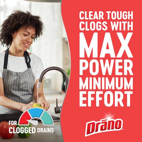 Drano Max Gel Drain Clog Remover and Cleaner, 32 Oz